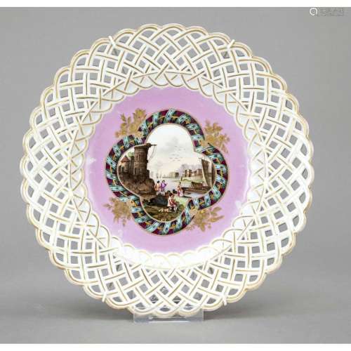 Meissen picture plate, 19th c., m