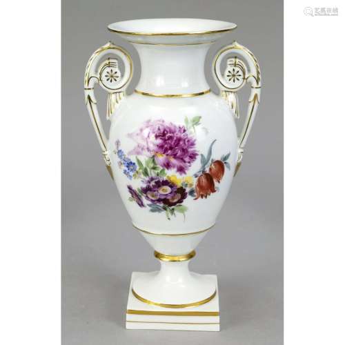 Amphora vase, Meissen, mark 1850-