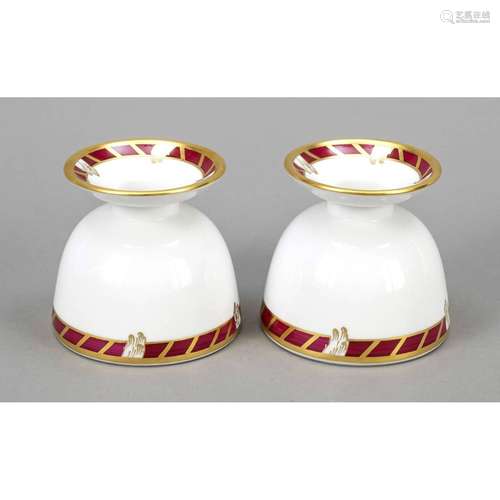 Pair of candlesticks, KPM Berlin,