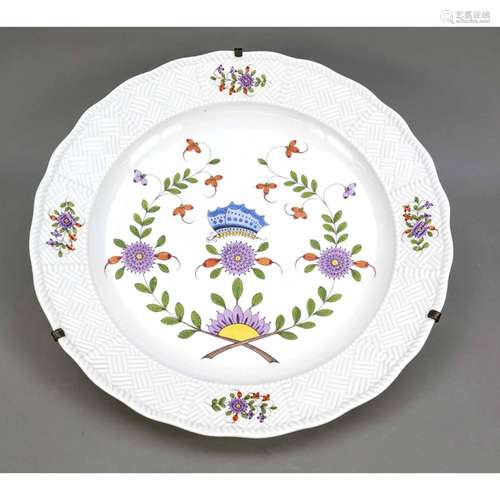 Large plate, Meissen, mark 1850-1