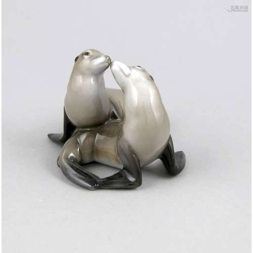 Pair of sea lions, Rosenthal, Sel