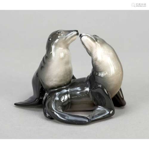 Pair of sea lions, Rosenthal, Sel