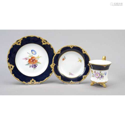 Porcelain coffee set, Meissen, ma