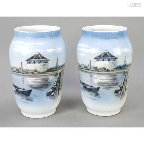 Pair of vases, Royal Copenhagen,