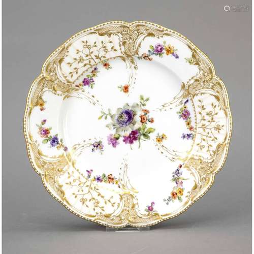 Flat plate, KPM Berlin, c. 1919,