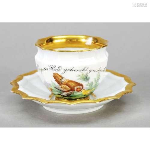 Mocha cup with saucer, Meissen, w