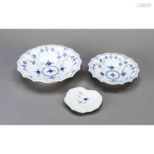 Three bowls, Royal Copenhagen, 20