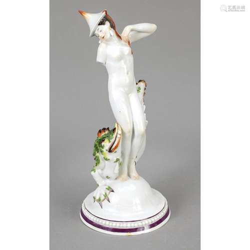 Girl with dragon, Meissen, mark 1