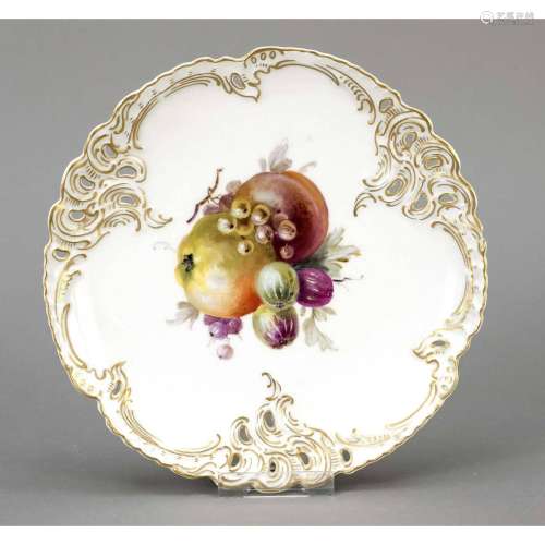 Fruit plate, Nymphenburg, 20th ce
