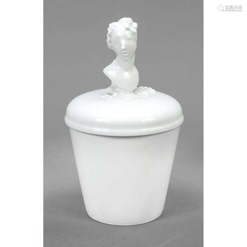 Lidded box, Meissen, mark after 1