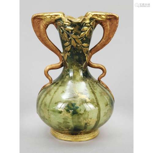 Art Nouveau vase, Amphora Austria