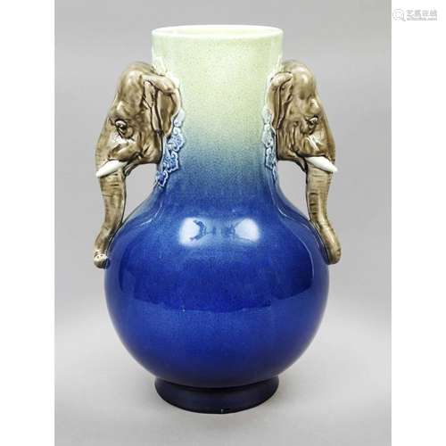 Vase, 20th century, side handles