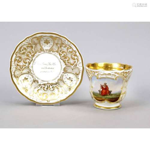 Historism cup with saucer, Schuma