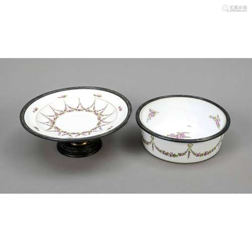 Two bowls, France, c. 1900, Sevre