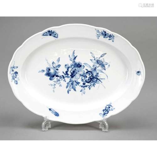 Large roast plate, Meissen, knob