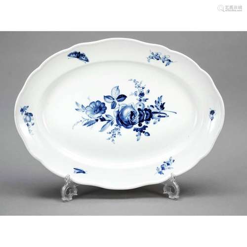 Large oval serving plate, Meissen