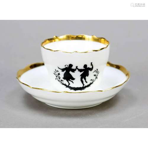 Demitasse with saucer, Meissen, m