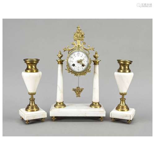 3-piece columned pendulum, white ma