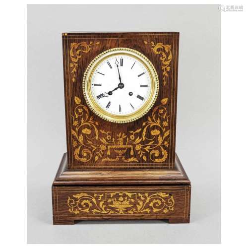 Table clock mahogany wood, 1st half