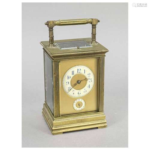 Travel alarm clock 2.H.19.c., brass