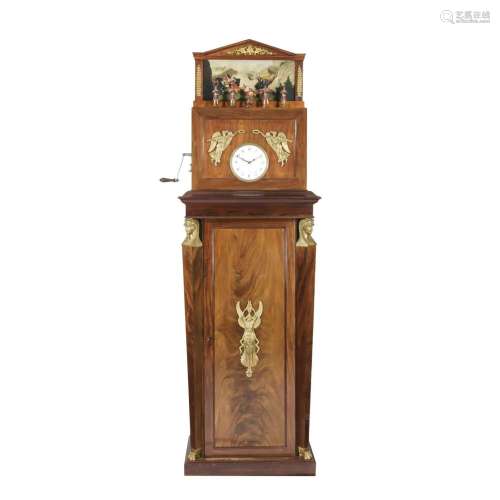 Grandfather clock with organ musica