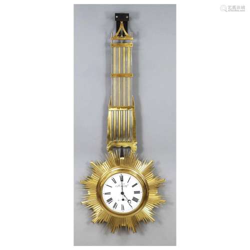 Sun pendulum clock, ceiling or wall