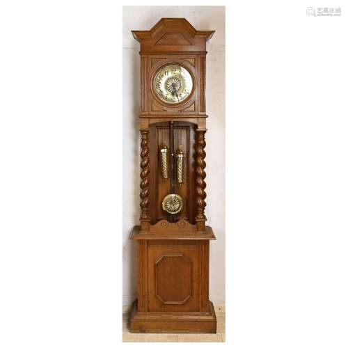 open grandfather clock, German, aro
