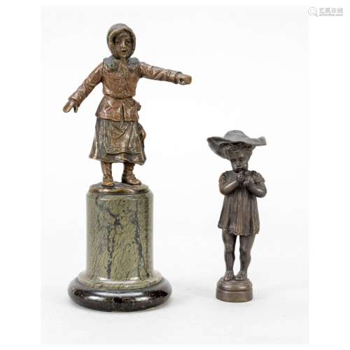Two figural small bronzes of differ