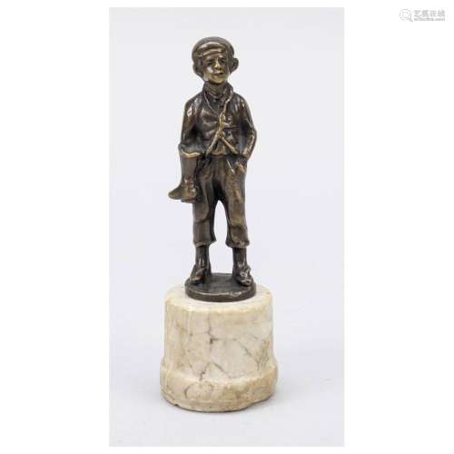 Sculptor c. 1900, cobbler boy, brow