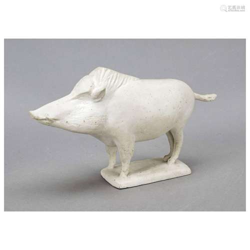 Sculptor mid-20th c., wild boar in