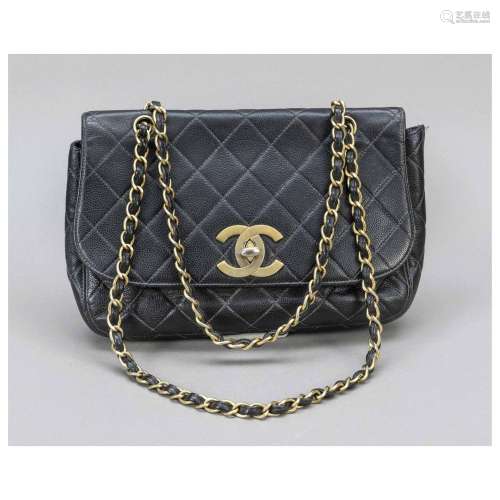 Chanel, Vintage Black Quilted Cavia