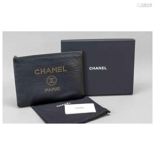 Chanel, Deauville Studded Logo Cavi