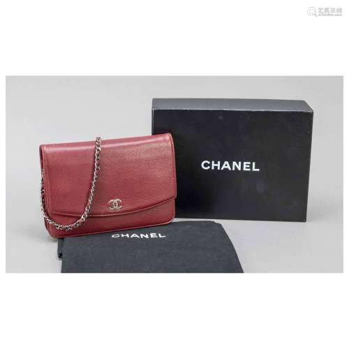 Chanel, Vintage Sevruga Wallet On C