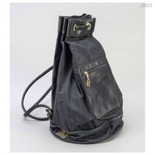 Moschino, vintage backpack, black n