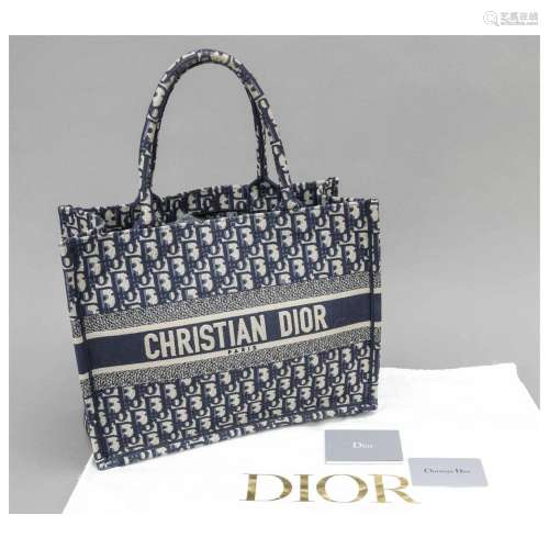 Christian Dior, Medium Book Tote Bl
