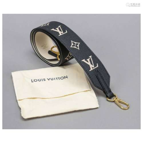 Louis Vuitton, bag strap, black and