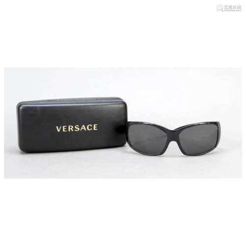 Versace, sunglasses, wide black pla