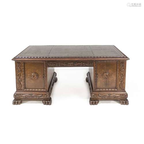 Men's desk in neo-baroque style, ar