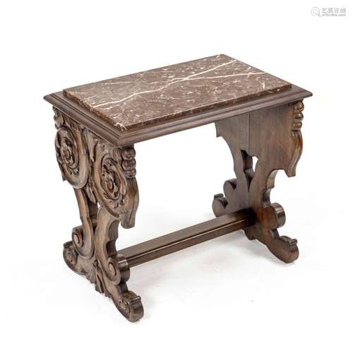 Side table around 1900, walnut colo