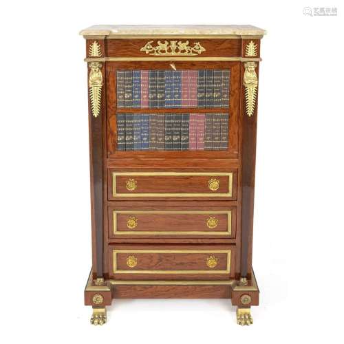 Library writing cabinet in Empire s