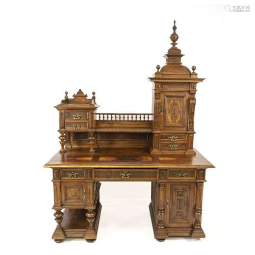Imposing Wilhelminian mens desk cir