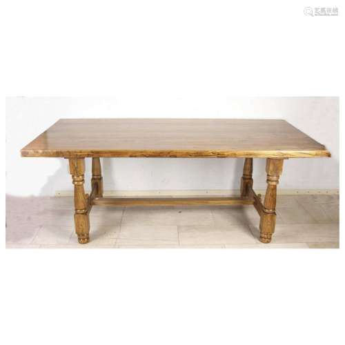 Dining table, solid elm, 21st centu