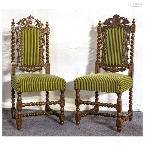 Set of 4 historicism chairs around