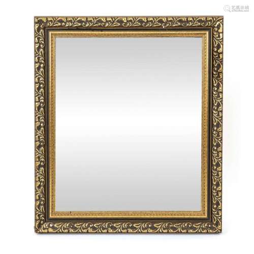 Wall mirror, 20th c., wooden frame