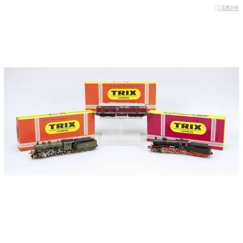 TRIX H0 Express, 3 locos, 2208 Bav