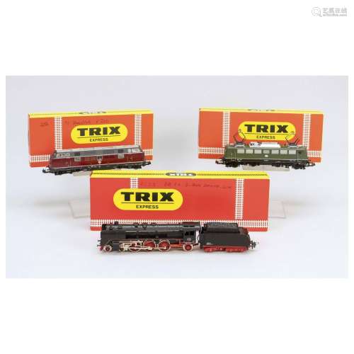 TRIX H0 Express, 3 locos, 2222 Deu