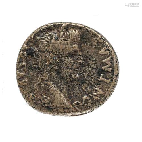 Roman coin, Lugdunum As, bronze, A