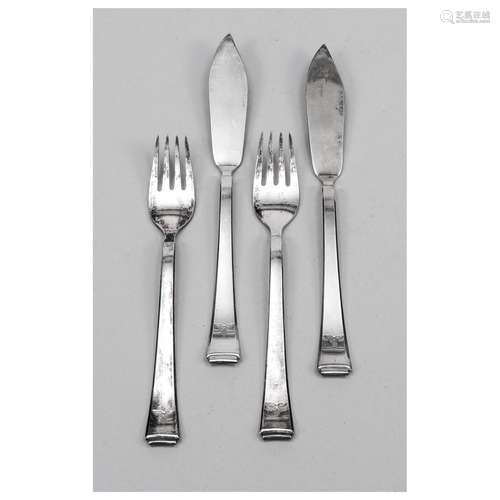 Luftwaffe fish cutlery for 6 perso