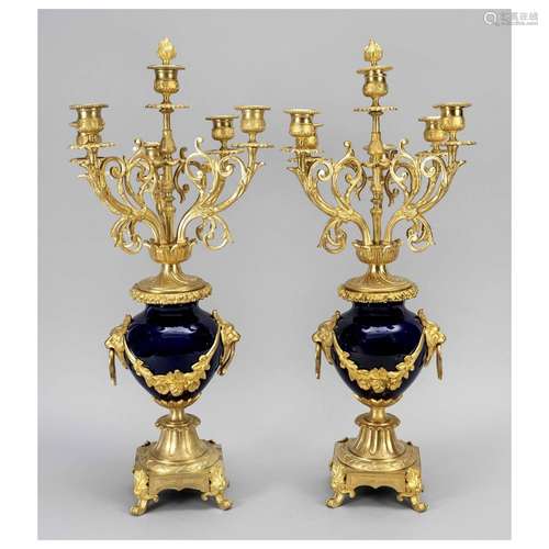 Pair of ceremonial candlesticks, 1