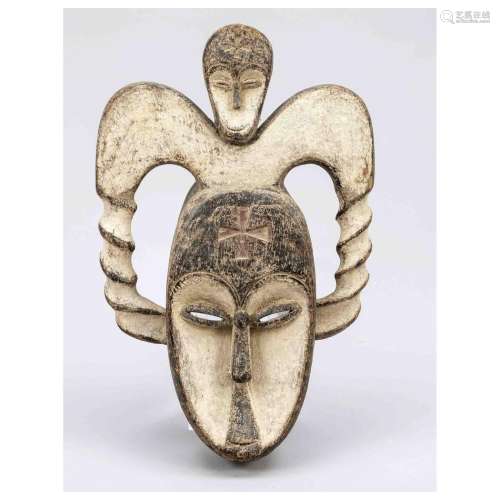African wooden mask, probably Ivor
